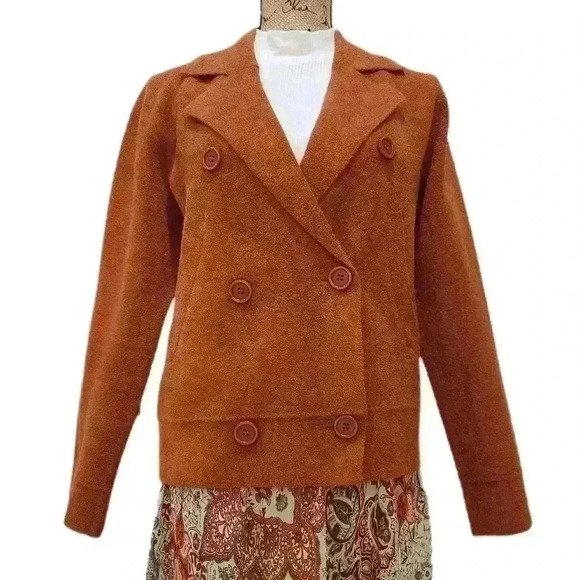 MAGASCHONI Jacket, Rust Orange, Women's S/P NWOT - Picture 3 of 9